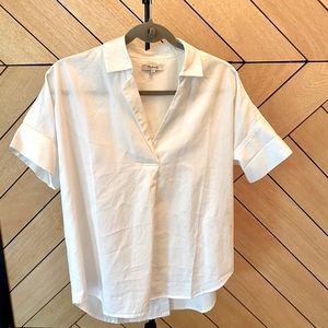 Madwell courier button back shirt